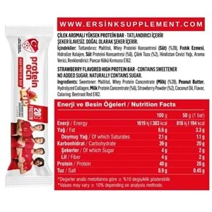 ProteinOcean High Protein Bar 12 Adet 50 gr Çilek Çheescake