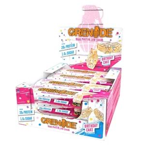 Grenade Protein Bar 60 Gr 12 Adet Bırthday Cake 12 x 60 G
