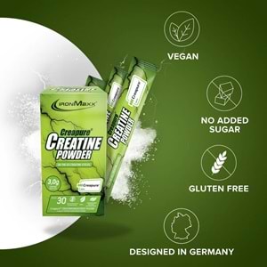 Ironmaxx Creatine Creapure Stics 30x3,4 Gr