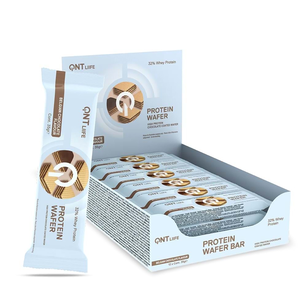 Qnt Protein Wafer Belgian Chocolate 12x35 Gr