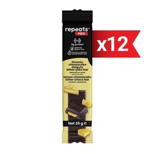 repeats Proteinli Limonlu Cheesecake Çoko Bar 35gr X 12 Adet