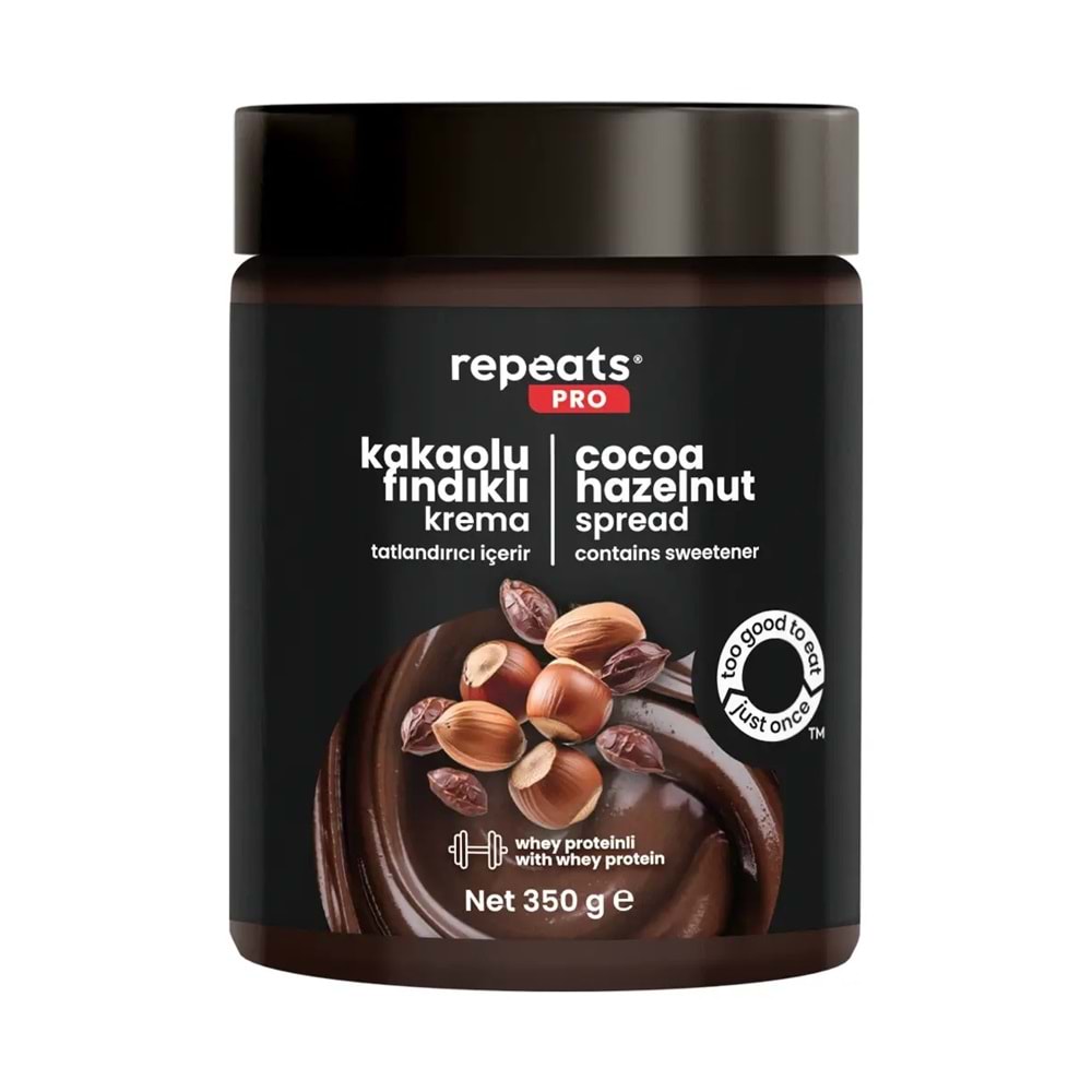 repeats Yüksek Proteinli Kakaolu Fındık Kreması 350gr