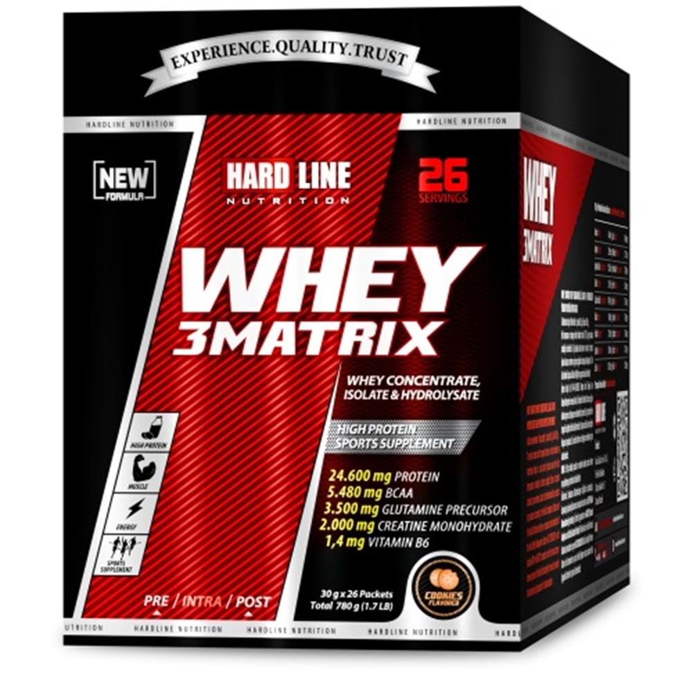 HardLine Whey3Matrix 26 Saşe Kurabiye