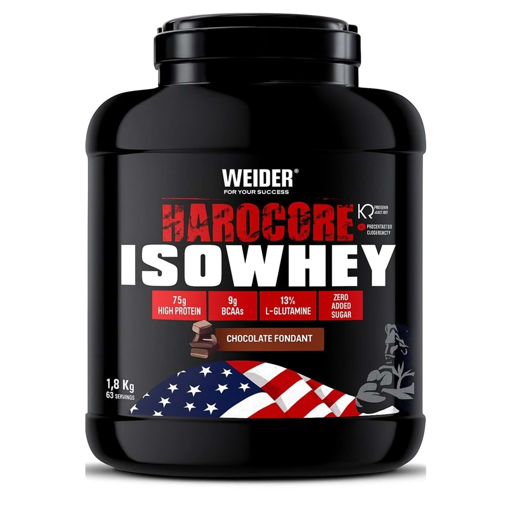 Weider Hardcore IsoWhey Protein Tozu 1800g Çikolata