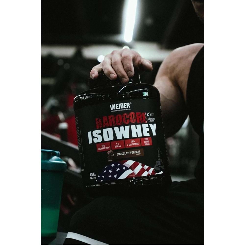 Weider Hardcore IsoWhey Protein Tozu 1800g Çikolata