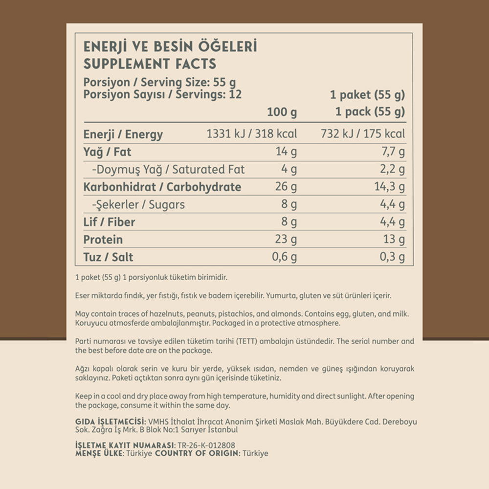 Clean Powders Protein Pancake 55 G x 1 ADET Çikolata
