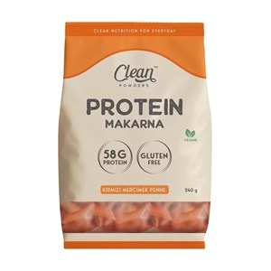 Clean Powders Protein Makarna 240G Kırmızı Mercimek