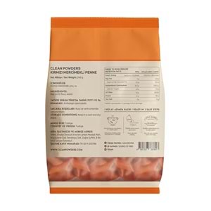 Clean Powders Protein Makarna 240G Kırmızı Mercimek
