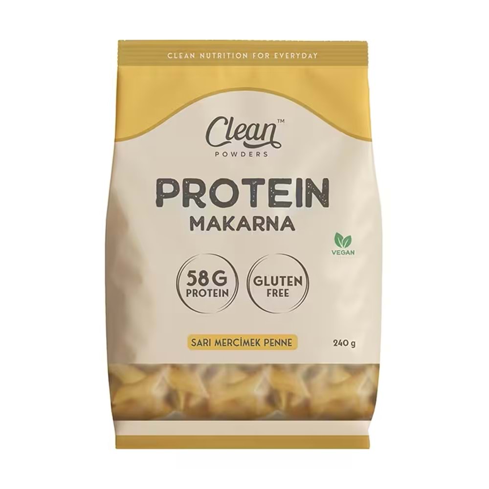 Clean Powders Protein Makarna 240G Sarı Mercimek