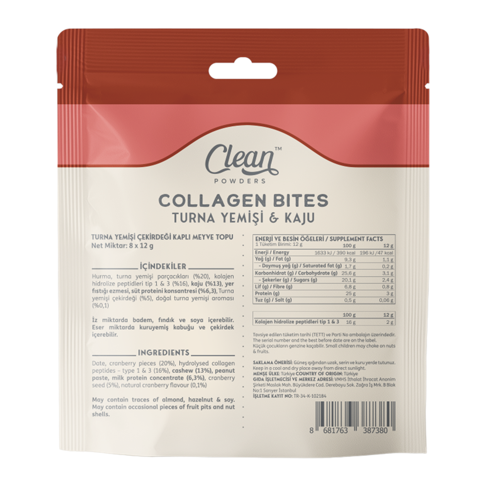 Clean Powders Collagen Bites 96 Gr