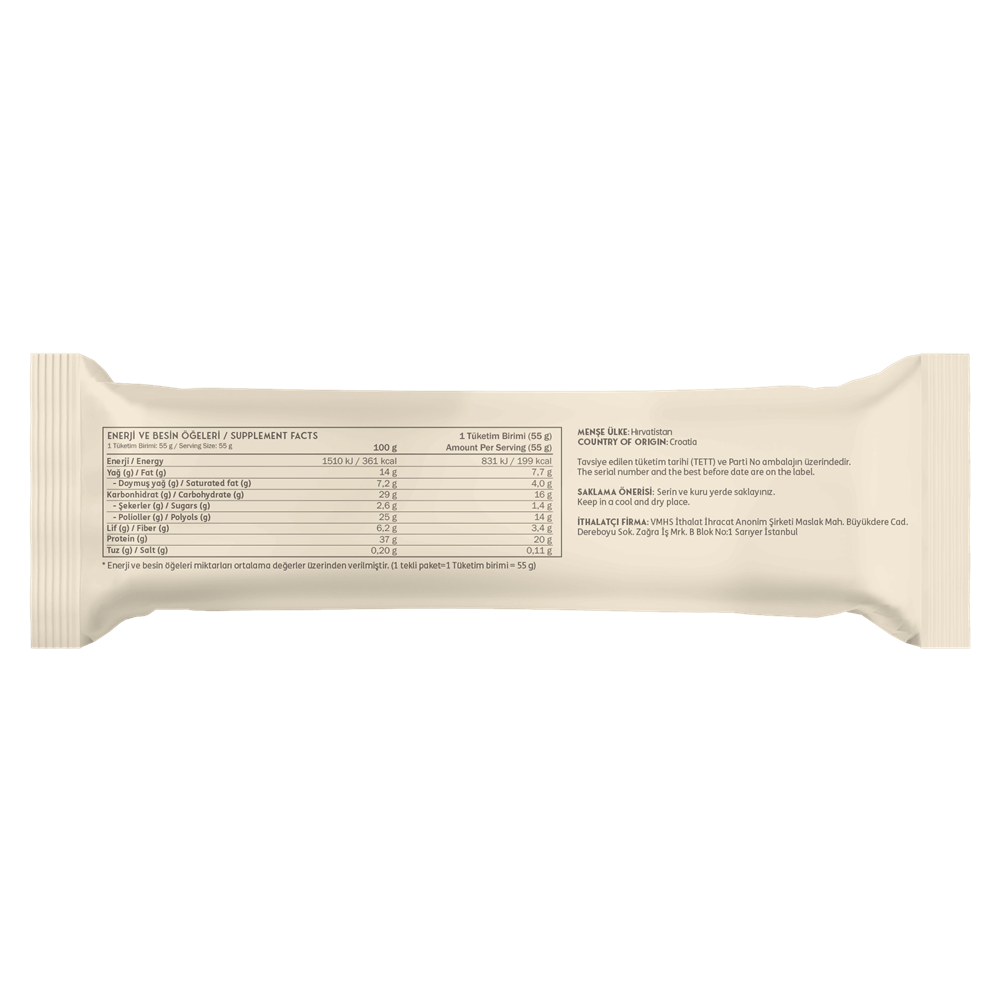 Clean Powders Deluxe Protein Bar 55 G x 1 ADET Çikolata
