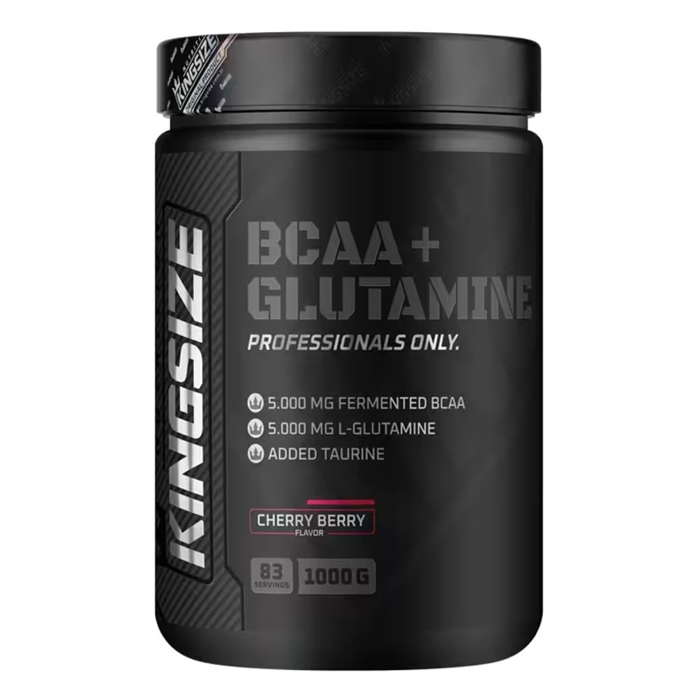 Kingsize Nutrition BCAA + Glutamine Powder Kırmızı Meyveler 1000 G
