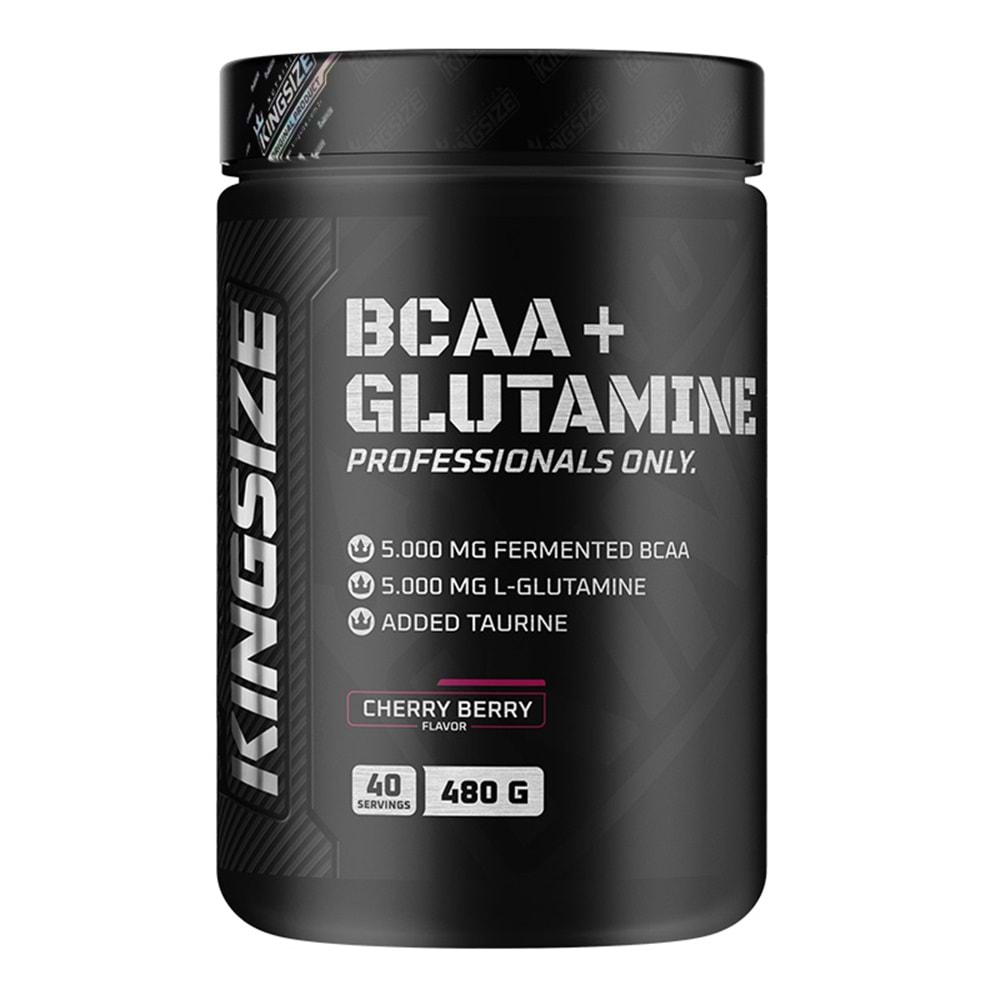Kingsize Nutrition BCAA + Glutamine Powder Kırmızı Meyveler 480 G