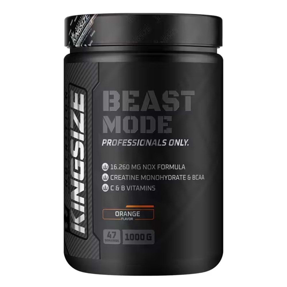 Kingsize Nutrition Beast Mode Portakal 1000 G