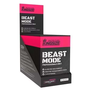 Kingsize Nutrition Beast Mode Kırmızı Meyveler 20 Saşe