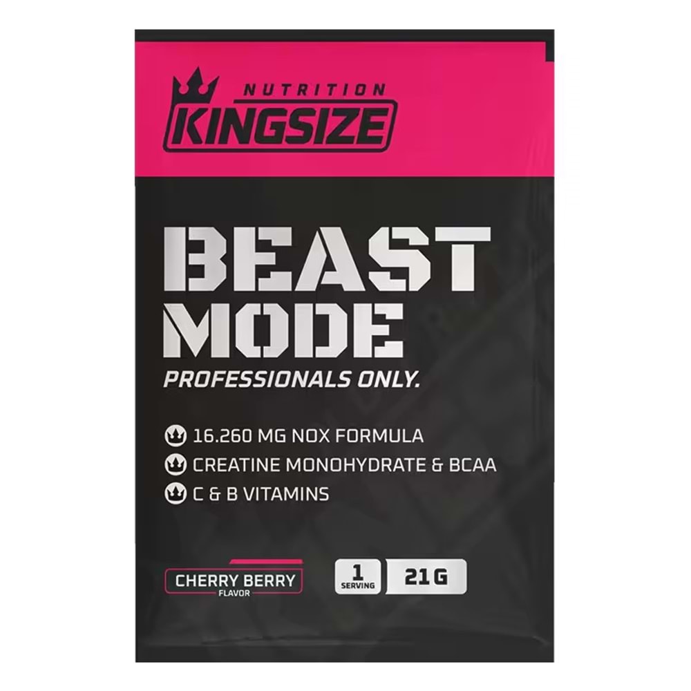 Kingsize Nutrition Beast Mode Kırmızı Meyveler 21 G