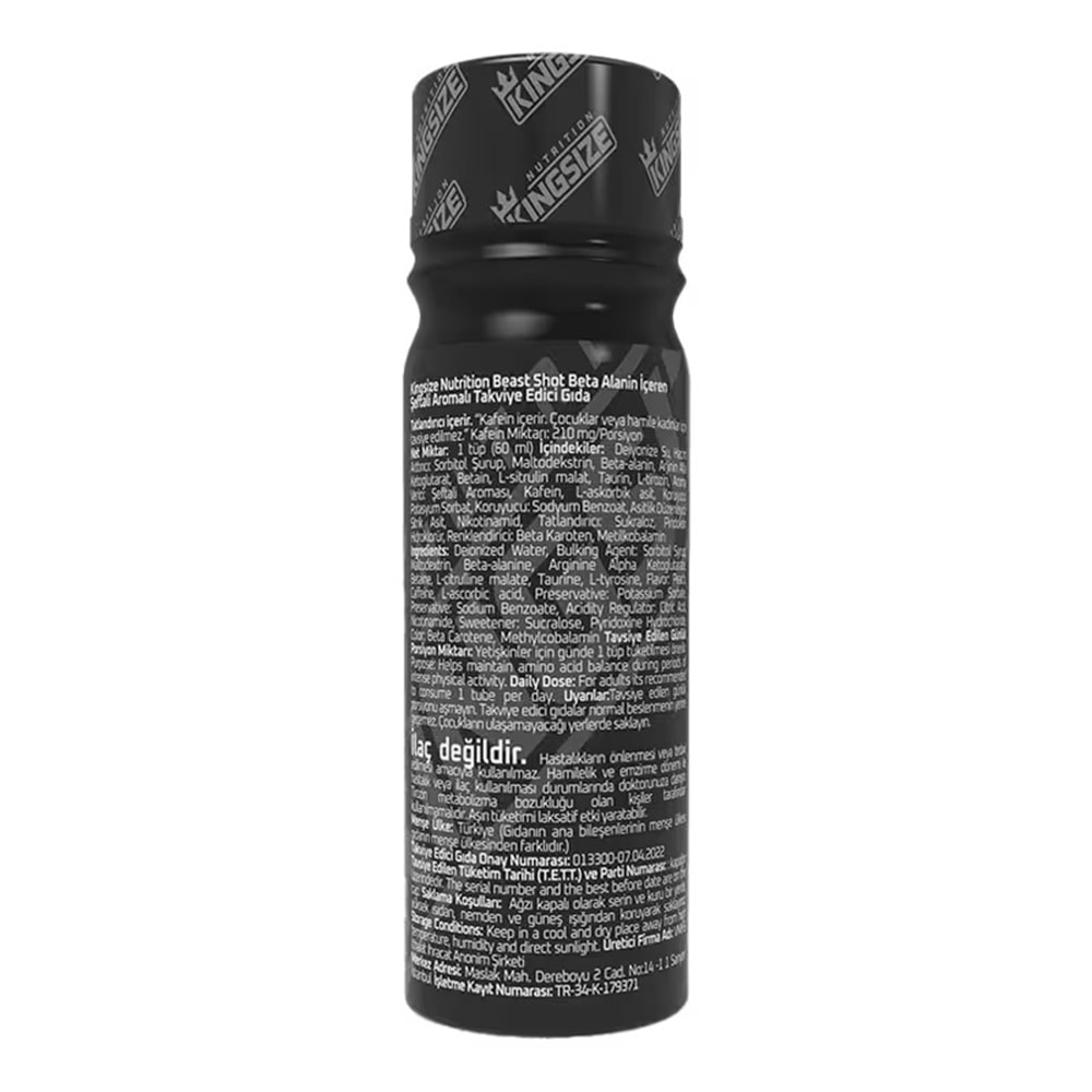 Kingsize Nutrition Beast Mode Portakal 60 ML
