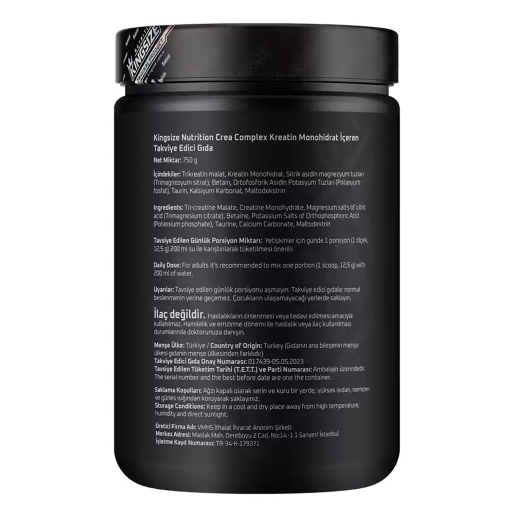 Kingsize Nutrition Crea Complex 750 Gr