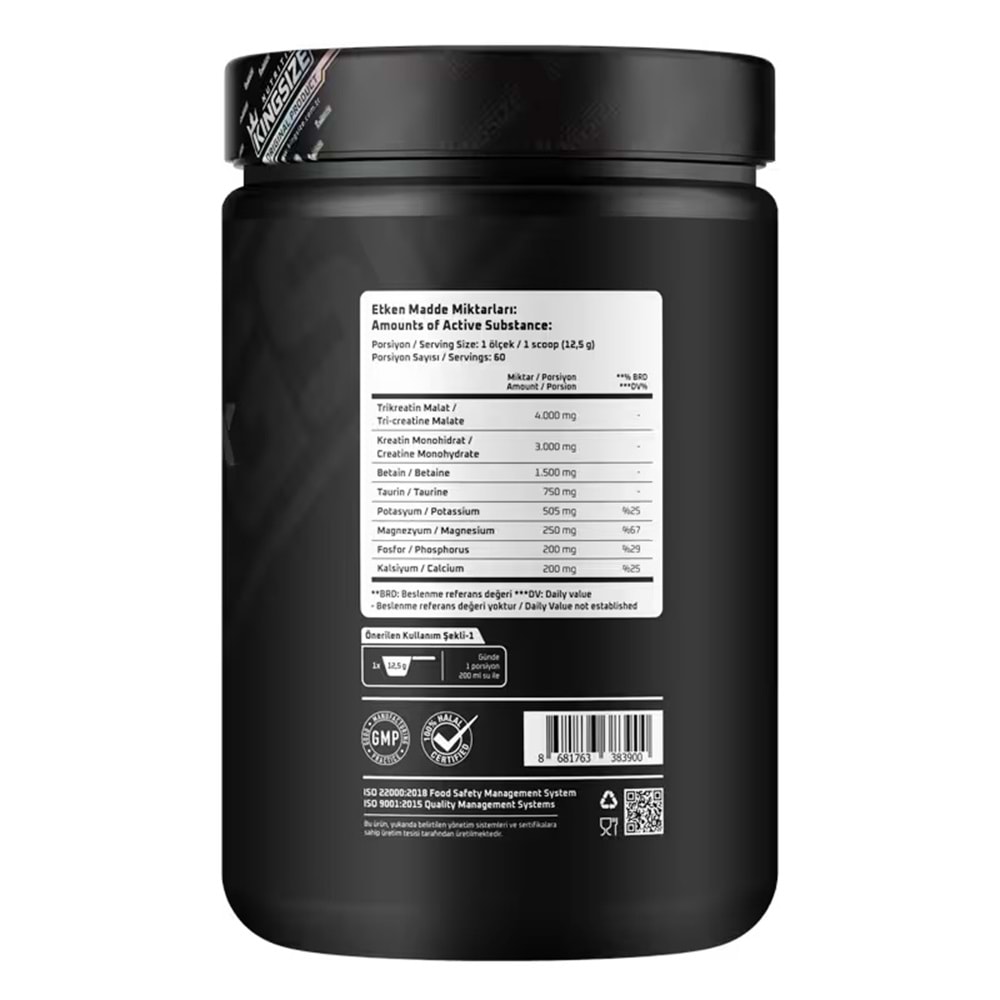 Kingsize Nutrition Crea Complex 750 Gr