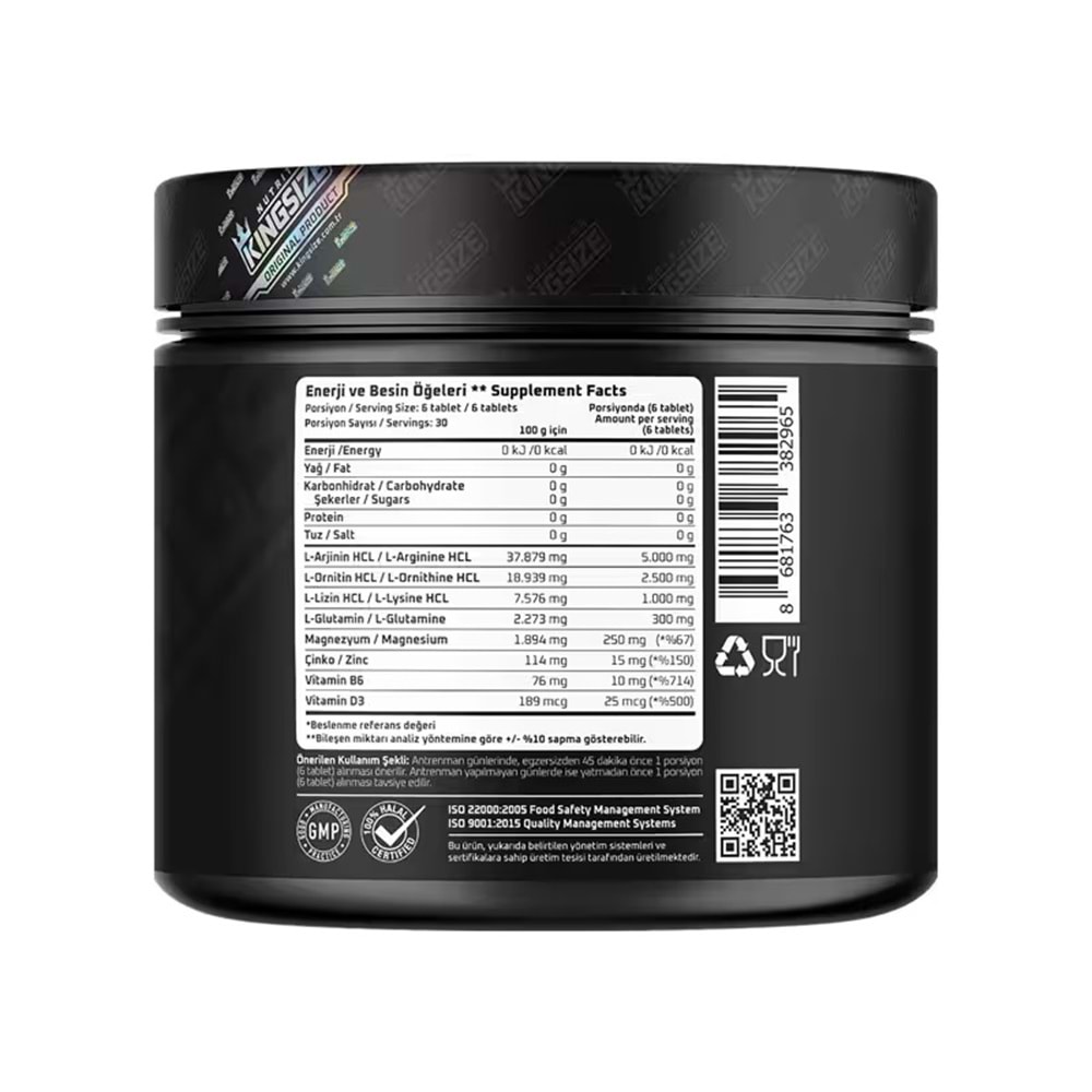 Kingsize Nutrition GH Complex 180 Tablet