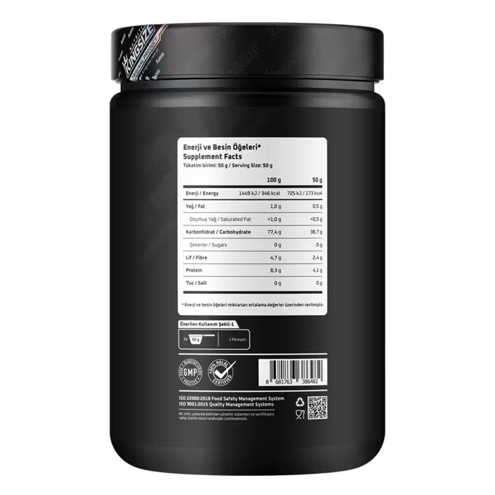 Kingsize Nutrition Rice Pudding Çikolata 1500 G
